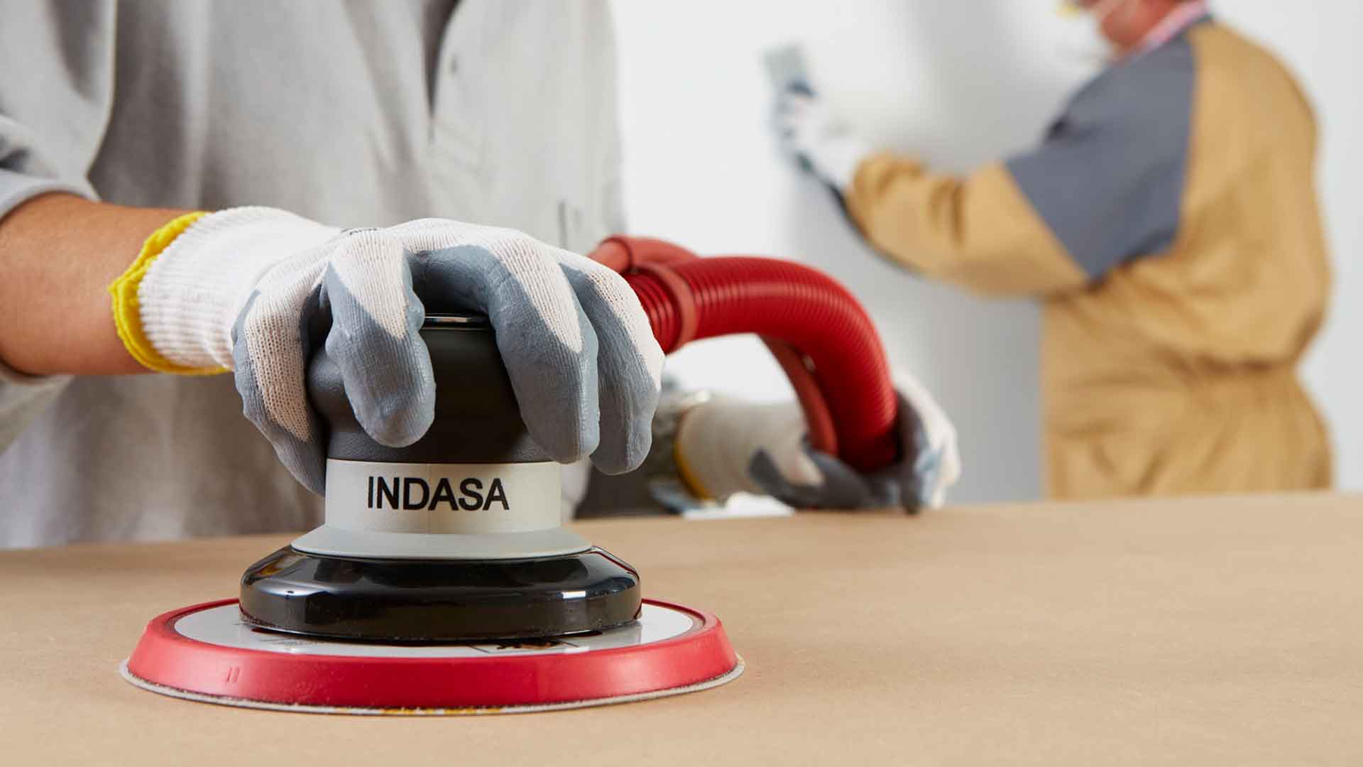 Abrasivos INDASA lixagem com Lixadora Roto-Orbital A-Series 150mm - Auto Aspiração