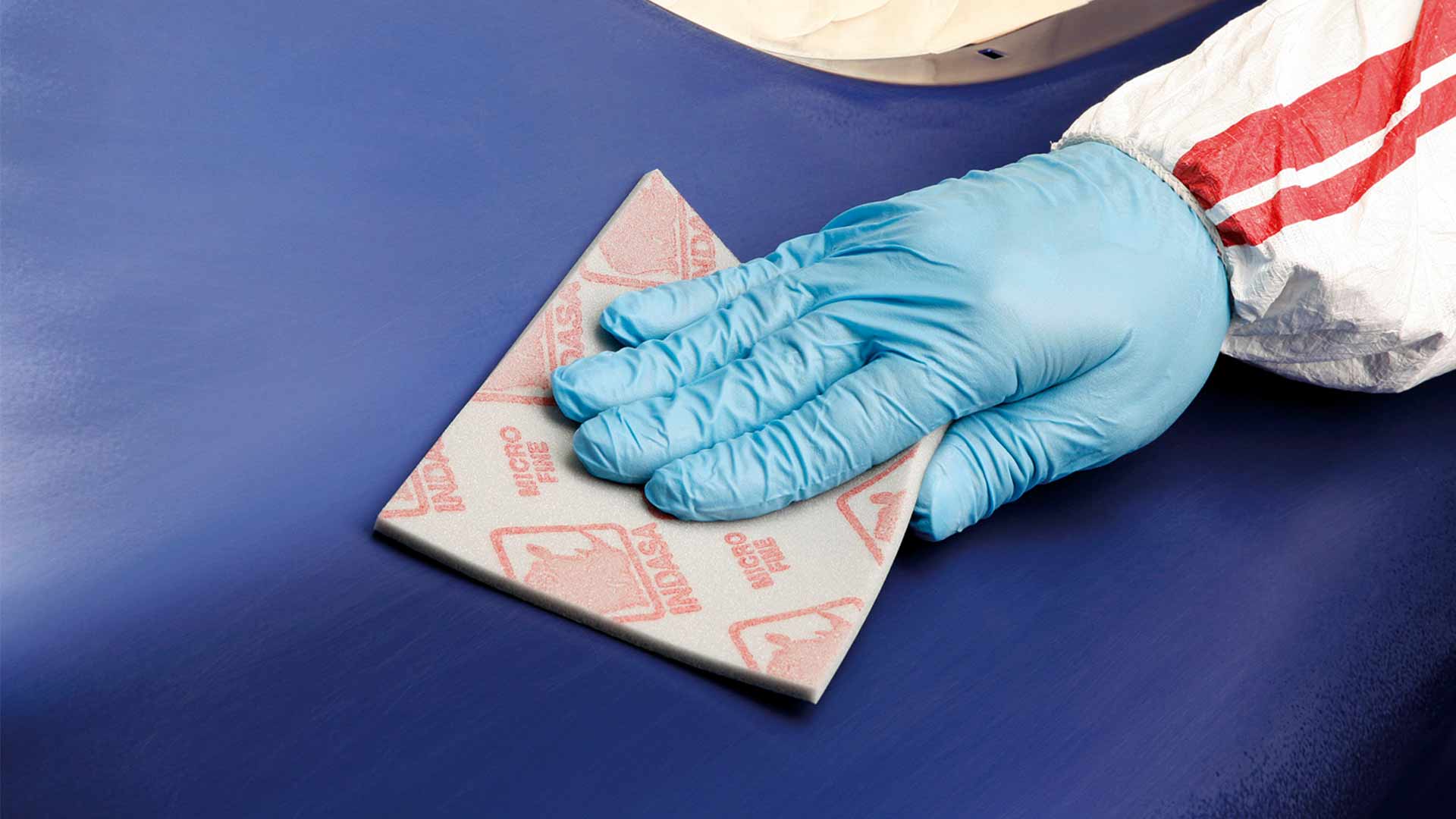 INDASA Schleifmittel Rhyno Einseitiger Schleifschwamm graue Oberfläche