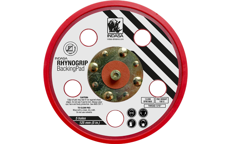 RHYNOGRIP-BACKING PAD 125 Mm 5H NIEDRIGES PROFIL