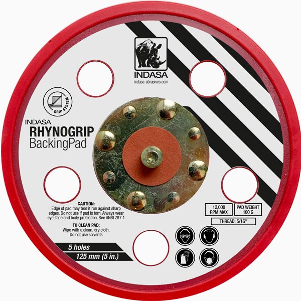 RHYNOGRIP-BACKING PAD 125 Mm 5H NIEDRIGES PROFIL