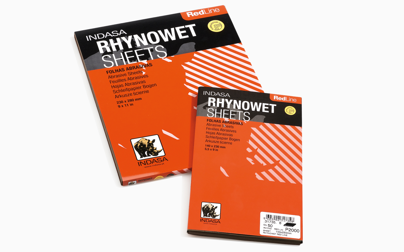 INDASA Abrasives Rhynowet Red Line sheet