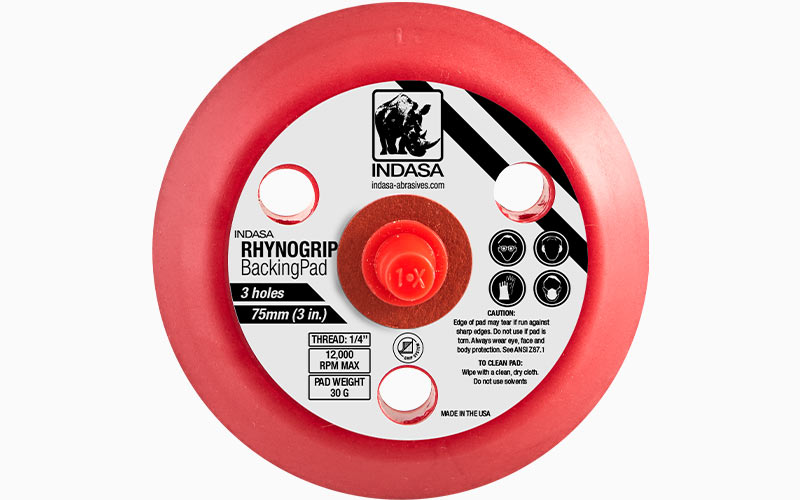 INDASA Abrasives Backing Pad 75mm 3H Low Profile