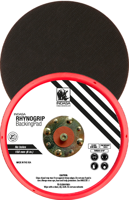 INDASA Abrasives rhynogrip backing pad 150mm low profile