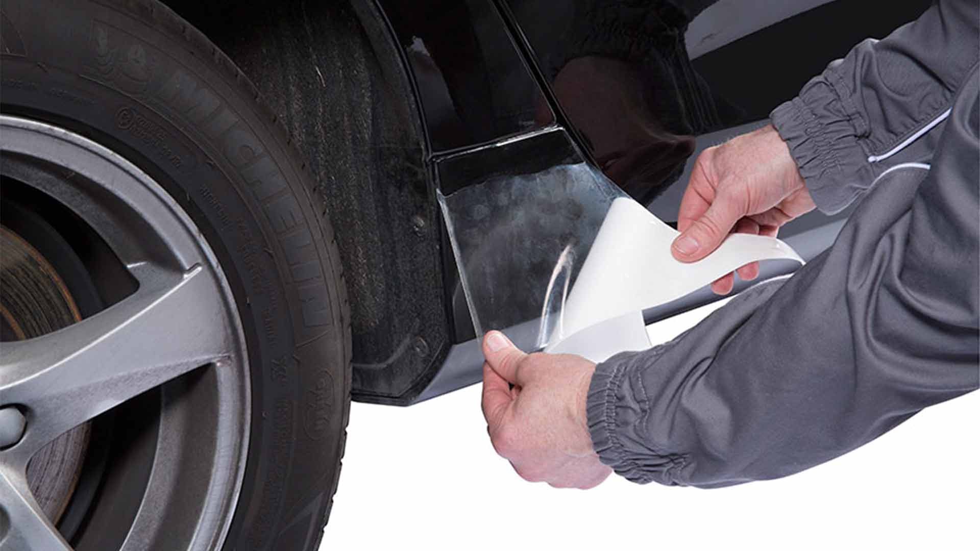 INDASA Abrasives Protection Film Transparent applying on car