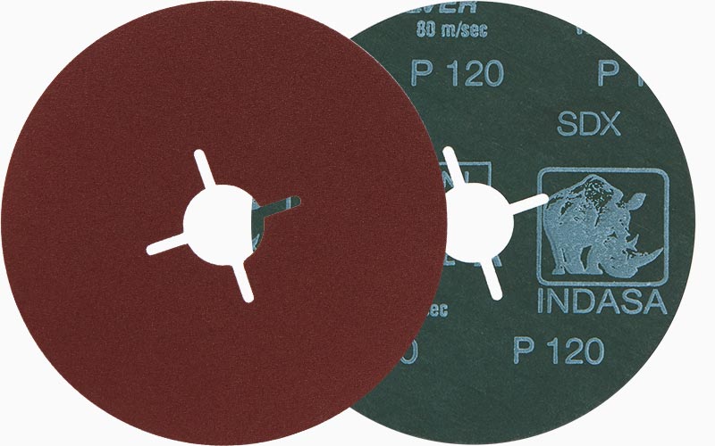 INDASA Abrasives Rhynofibre A Silver discs