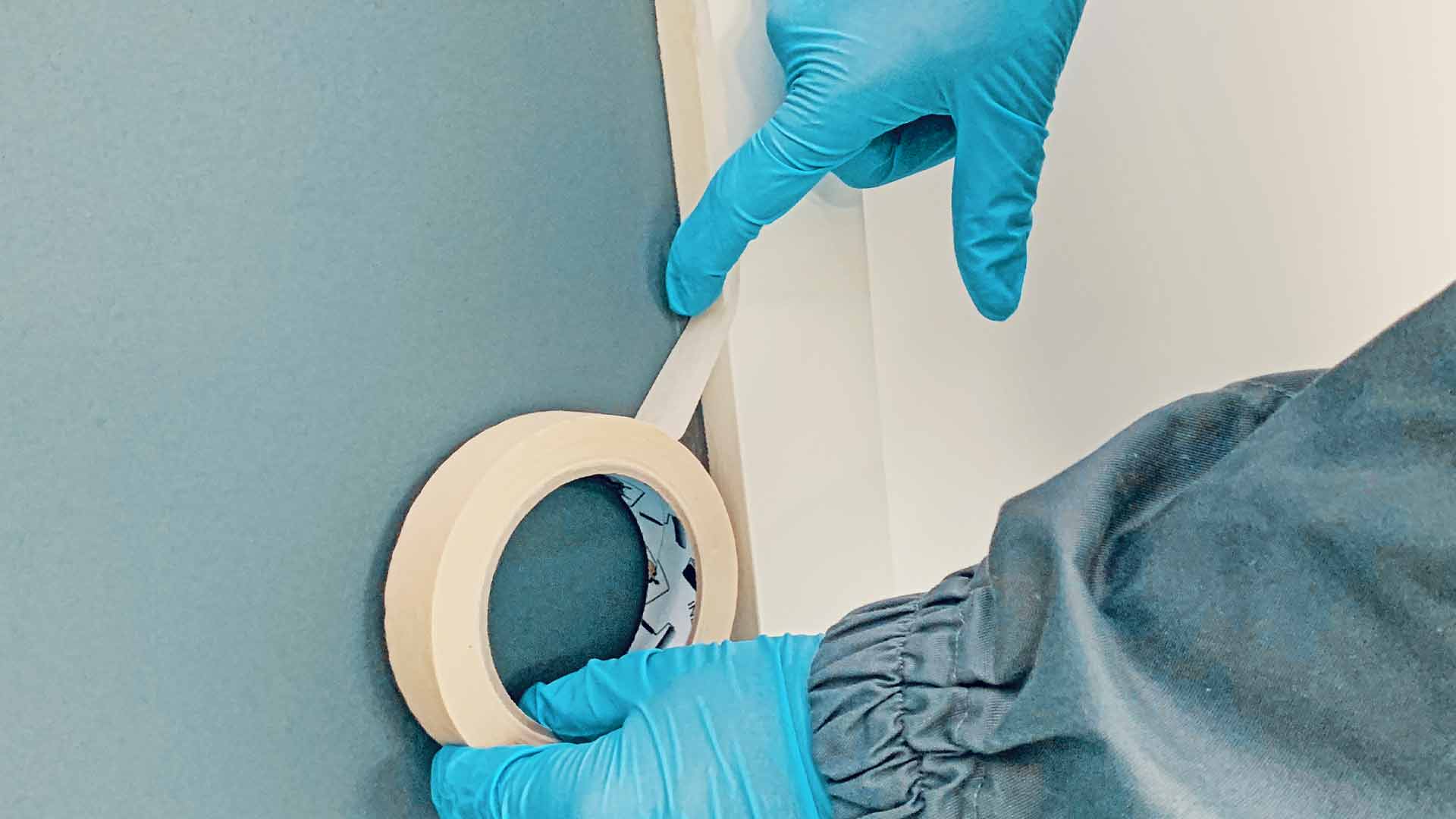 INDASA Abrasives Masking Tape MTG-DECO on wall