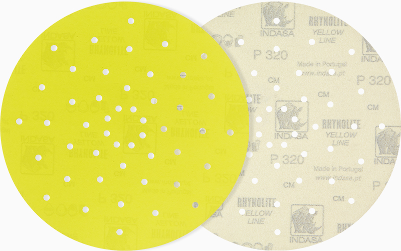 INDASA Abrasives Rhynogrip E Yellow Line discs