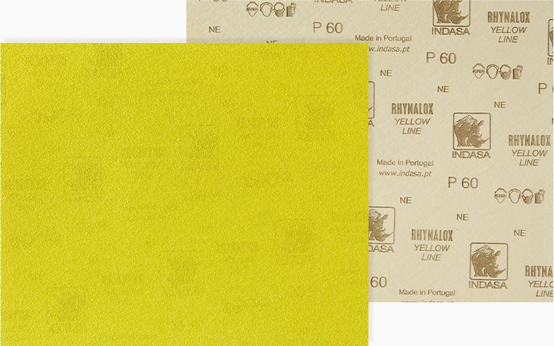 INDASA Abrasives Rhynalox Yellow Line sheets