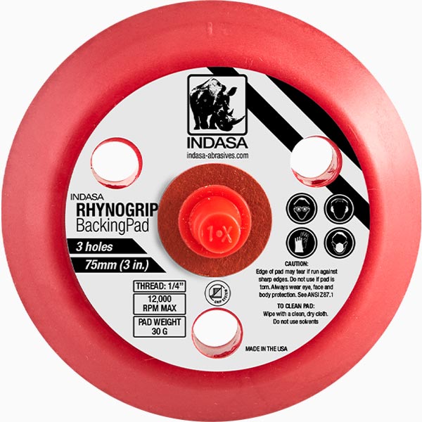 INDASA Abrasives Backing Pad 75mm 3H Low Profile