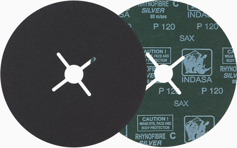 INDASA Abrasives Rhynofibre C Silver discs