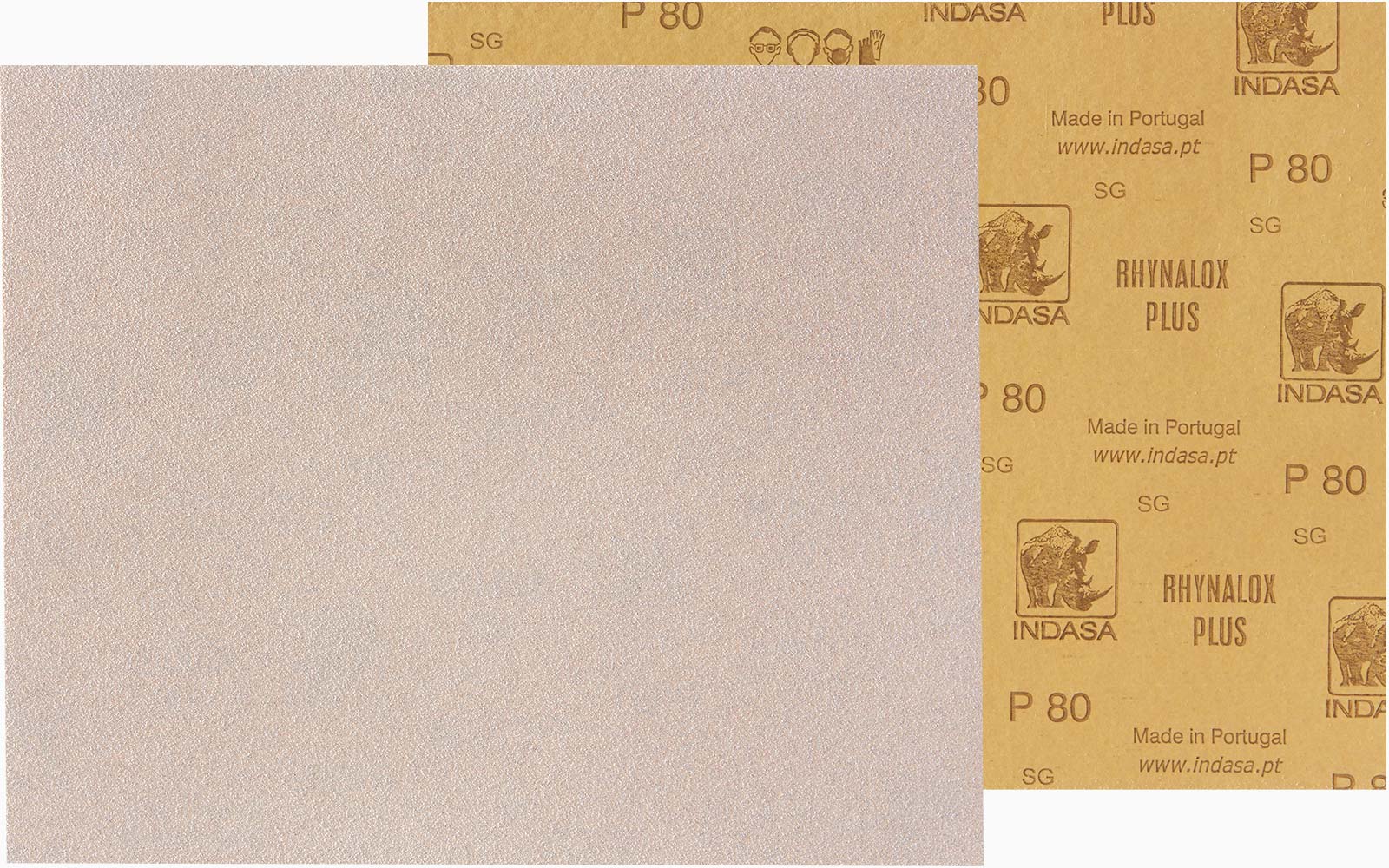 Indasa Rhynalox Plusline Production Paper P180 grit Sand Paper x 10 Sheets