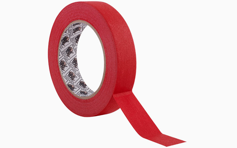 Indasa Low Bake Assured Hi-Temp Red Masking Tape 36mm x 50m 24 Rolls 