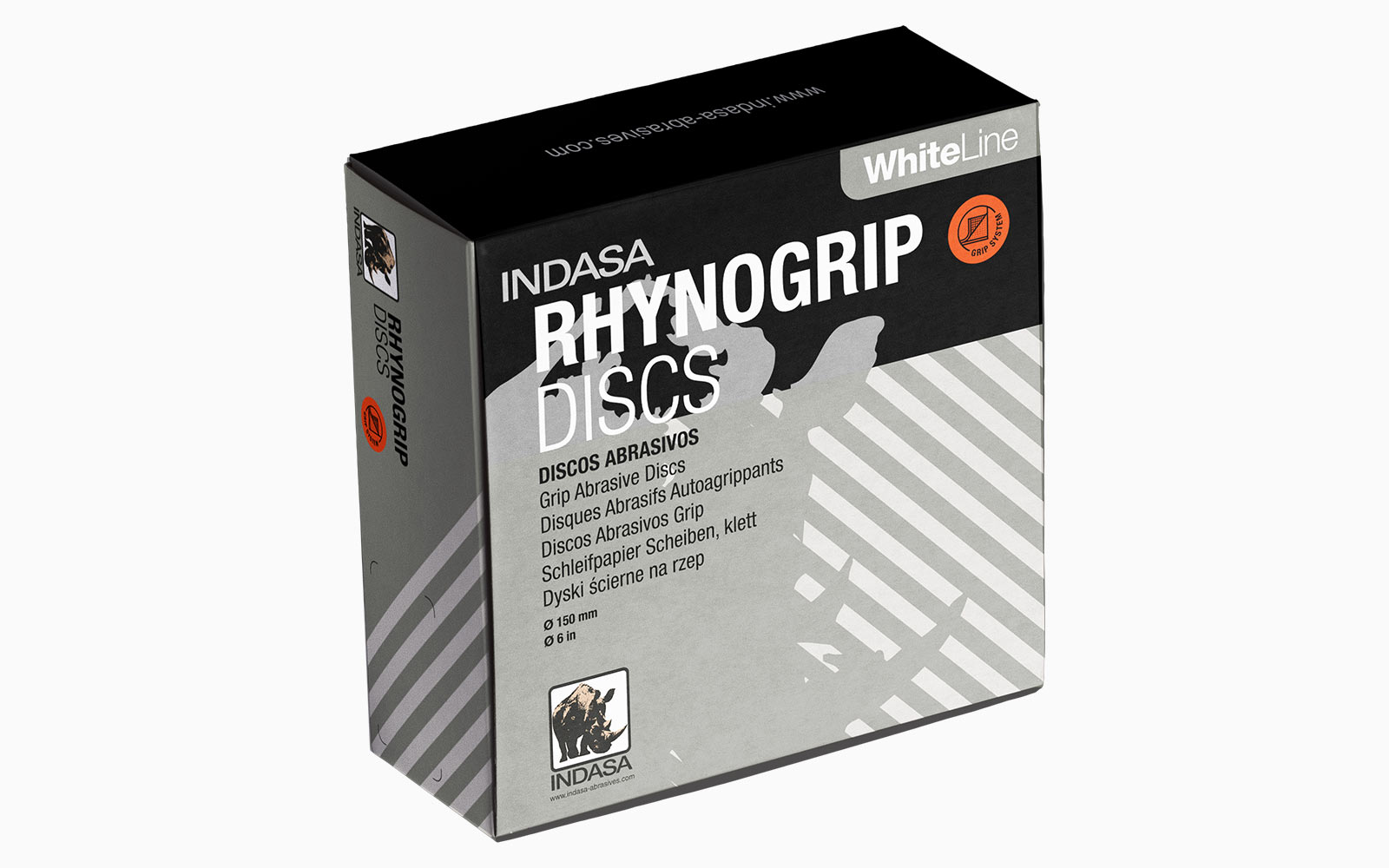 10 uds disco de lijado D75 mm granulado P240 Indasa Rhynogrip RedLine papel de lija 