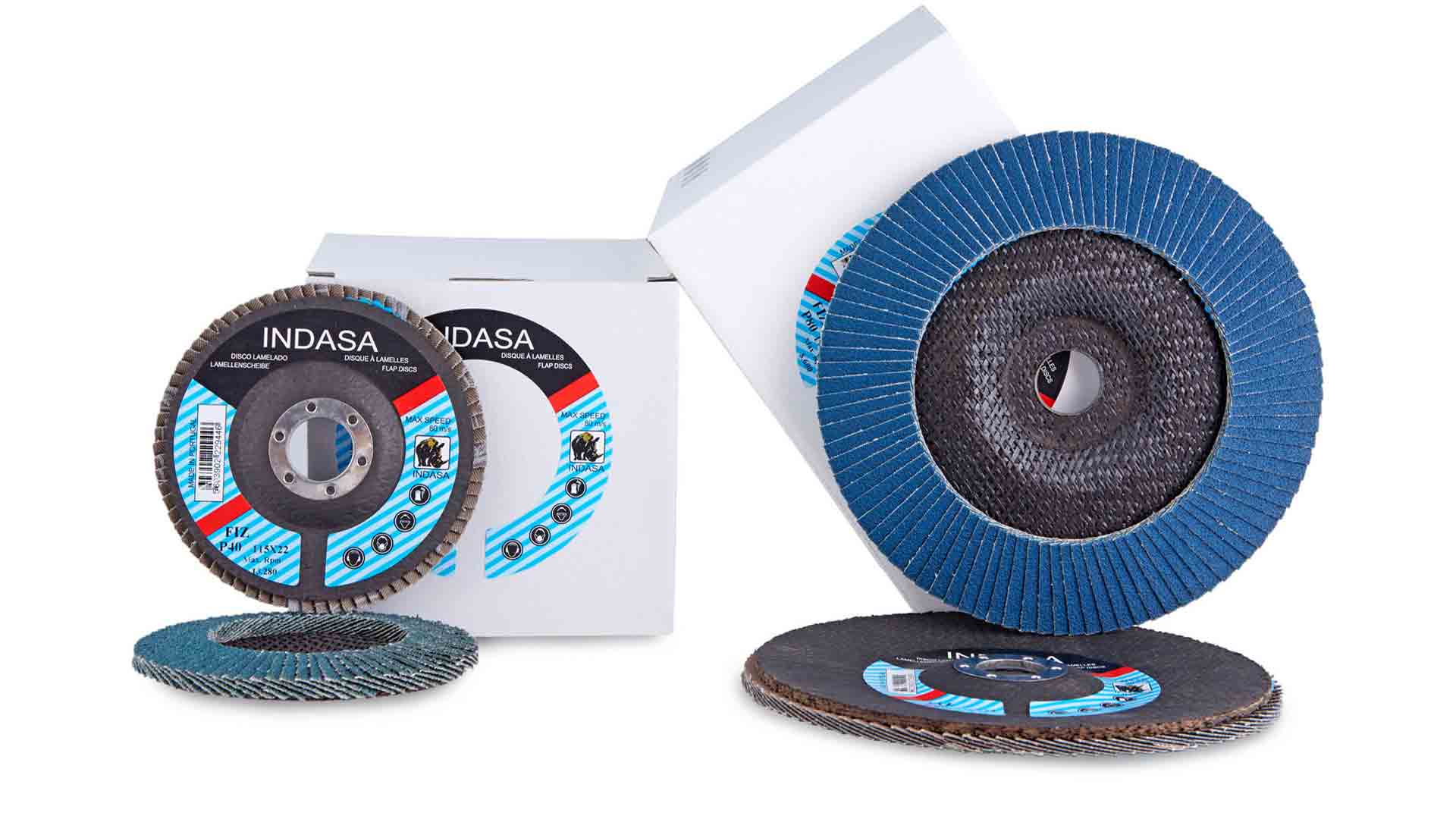 INDASA Abrasives Rhyno Flap Discs Zirc close up