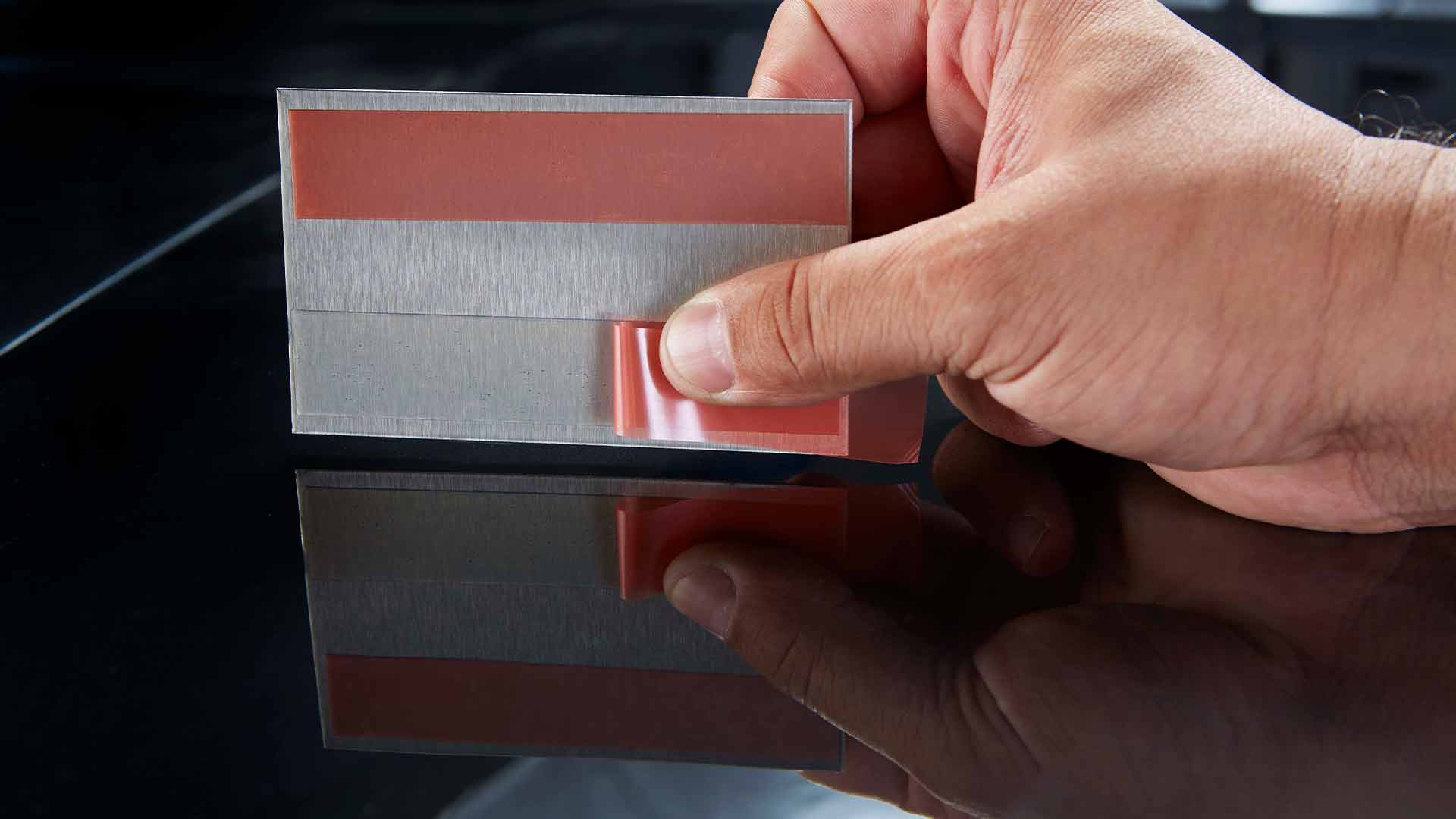 INDASA Abrasives Fast Fix Tape applying on car