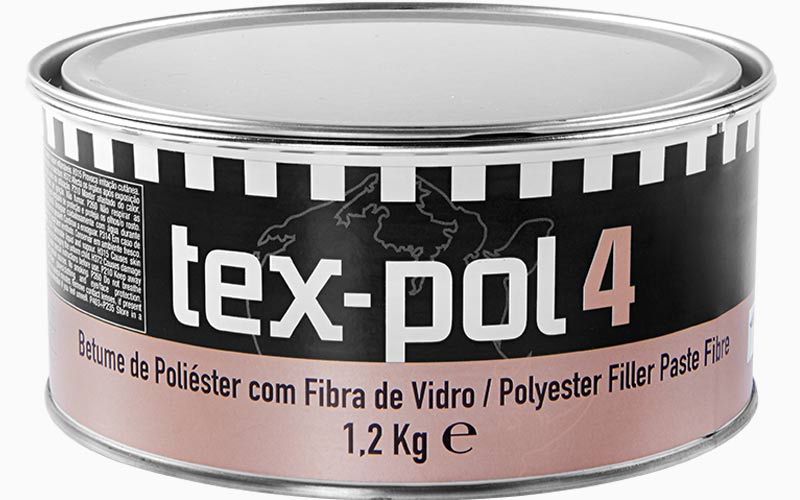 MASILLA DE POLIÉSTER CON REFUERZO DE FIBRA DE VIDRIO