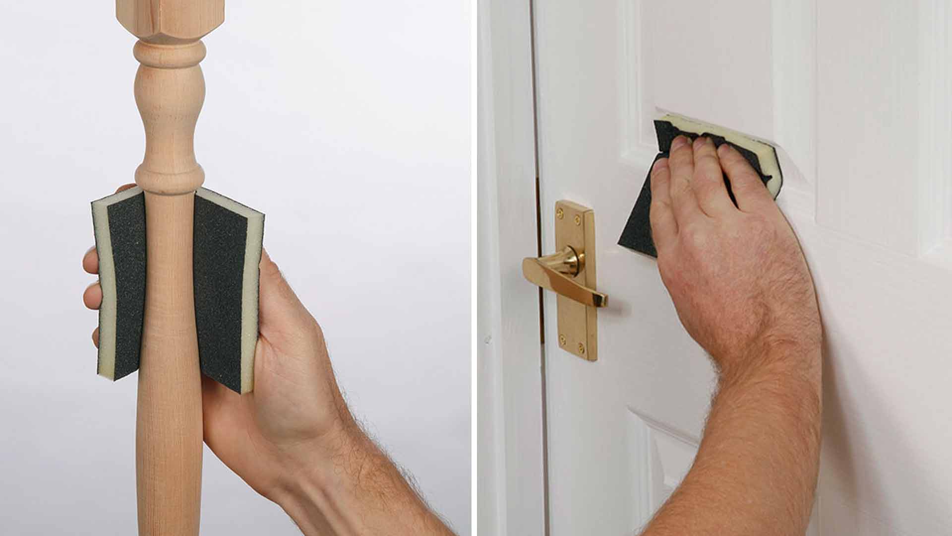 Abrasivos INDASA Rhyno Double Sided Sponge a lixar superficie branca