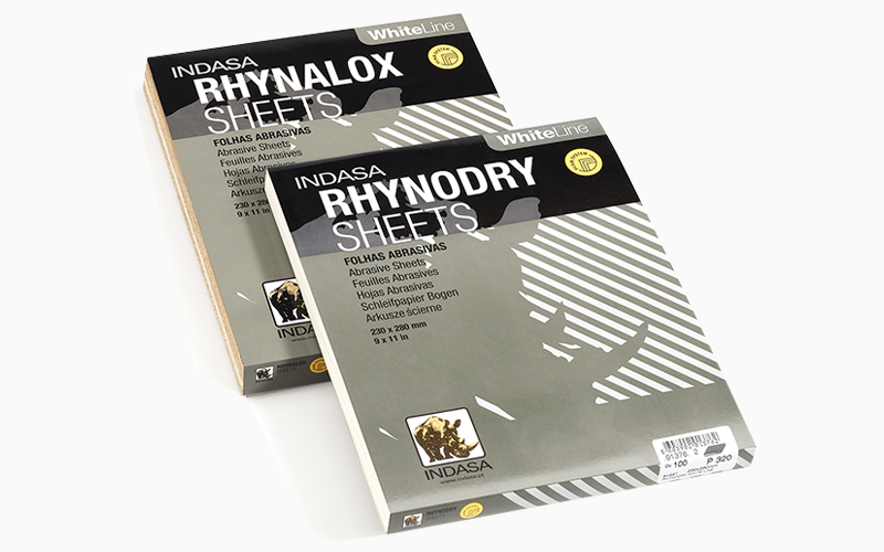 Abrasivos INDASA Rhynalox/Rhynodry White Line folhas