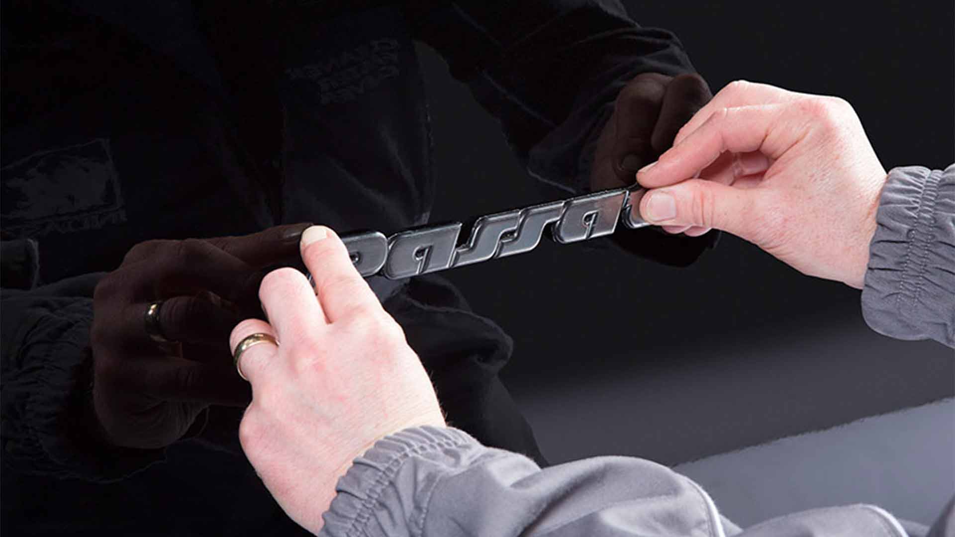 INDASA Abrasives Emblem Tape applying on car