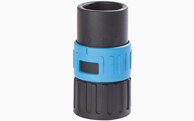 black and blue adaptor for vacuum unit INDASA