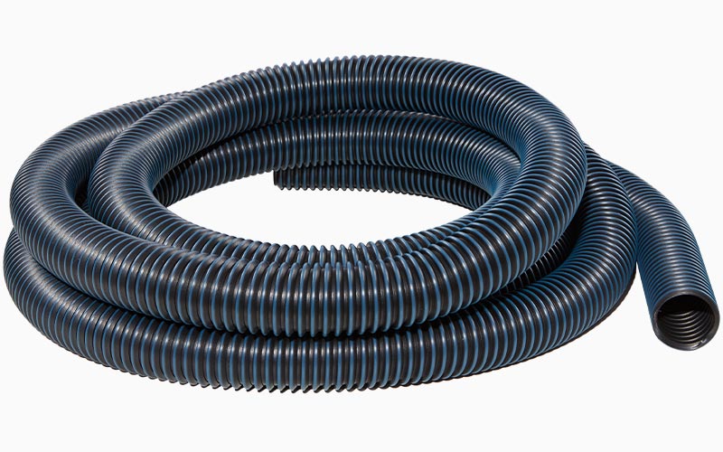 black antistatic hose for mobile vacuum unit INDASA