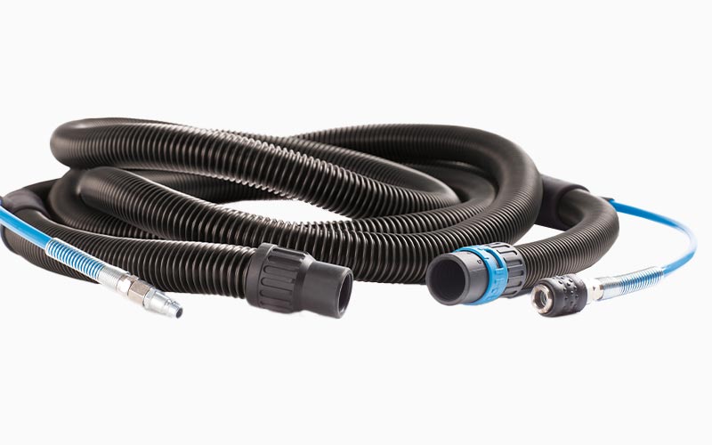 black hose with pneumatics for vacuum unit INDASA