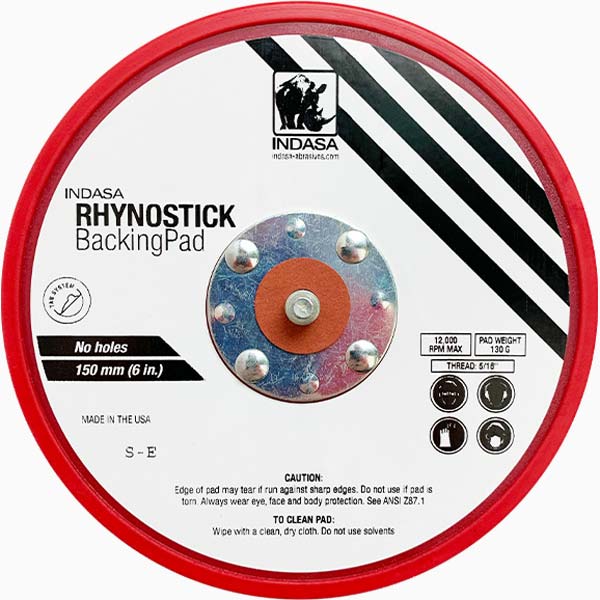 Rhynostick Backing Pad 150mm, Low Profile INDASA