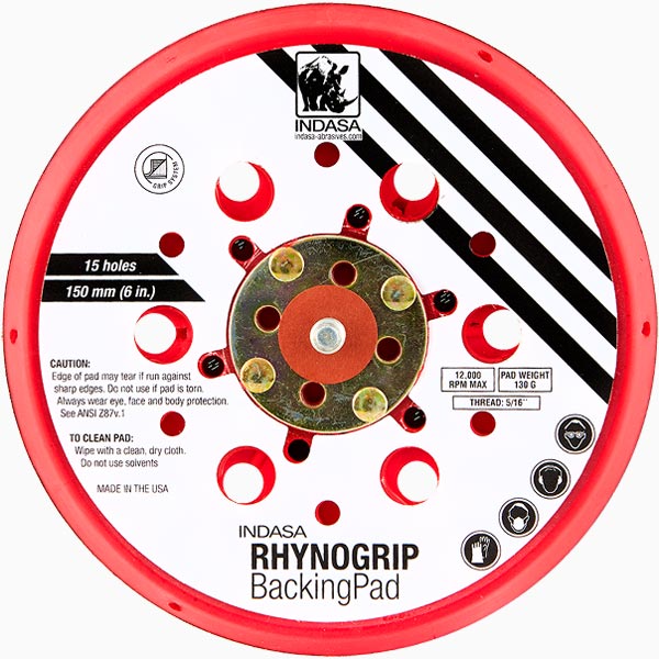 Platorello Rhynogrip 150 mm 15F Basso Profilo INDASA