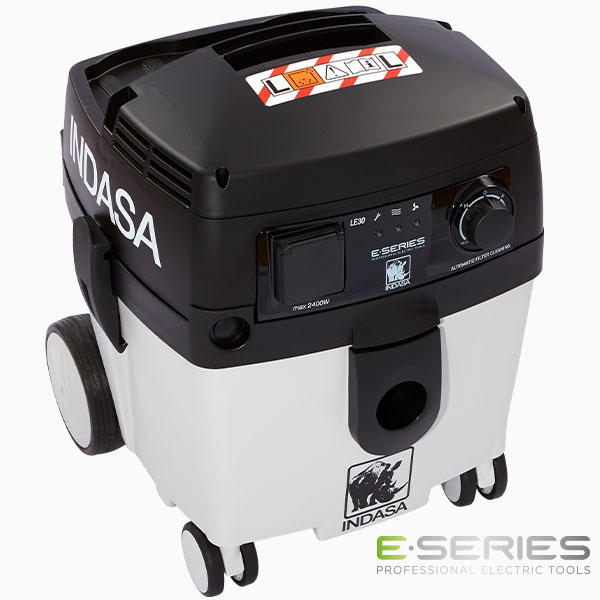 INDASA E-Series white vacuum unit 30l