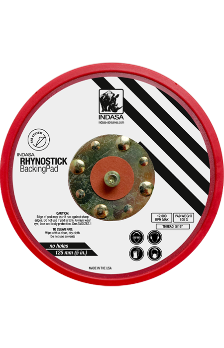 Abrasivos INDASA Suporte Rhynostick 125 mm, Baixo Perfil