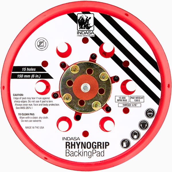 Rhynogrip Backing Pad 6" 15H Low Profile